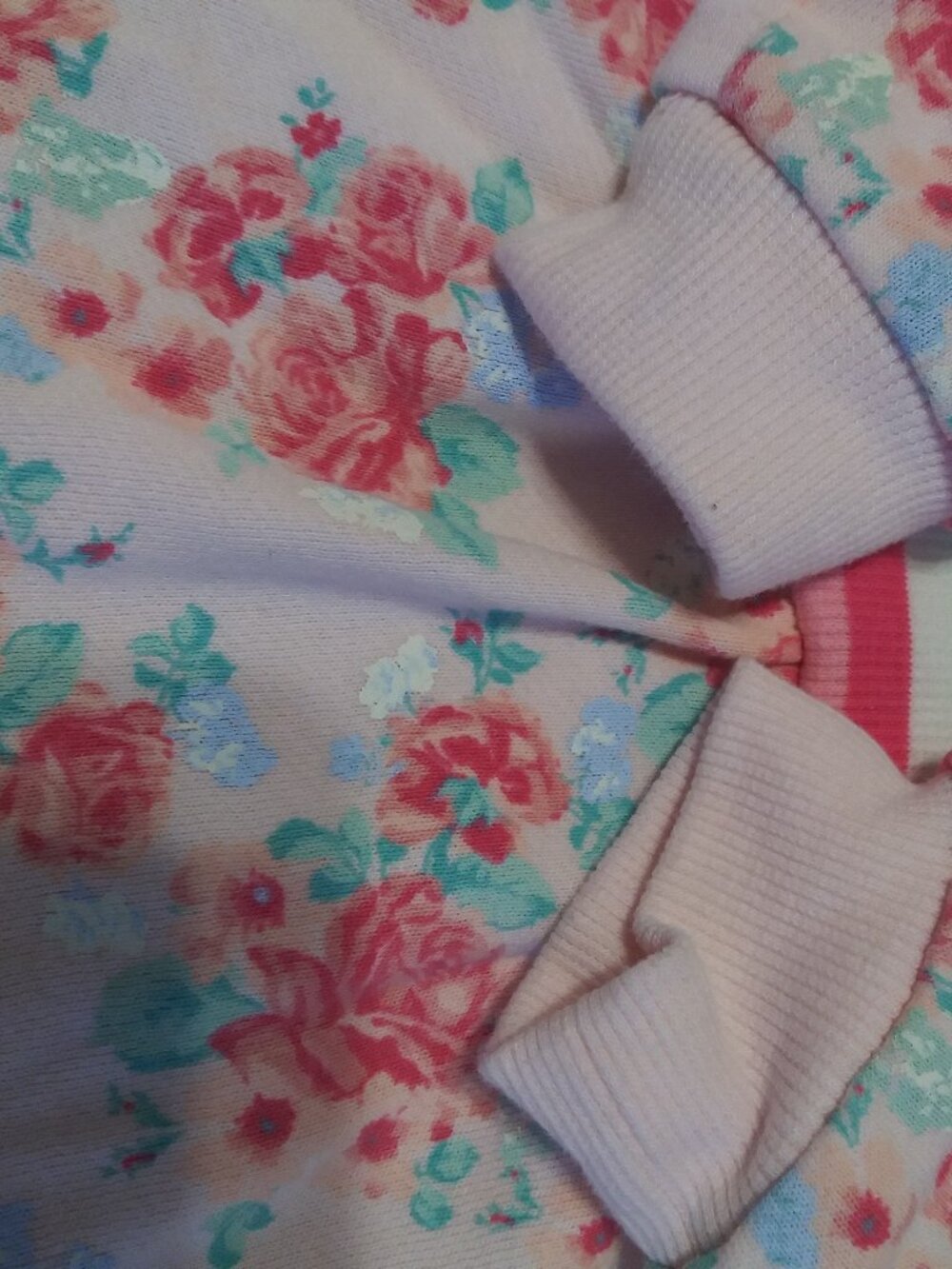 Janie and Jack Floral Print Hoodie DRESS 18-24 Months - Picture 6 of 11